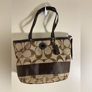 Brown coach purse